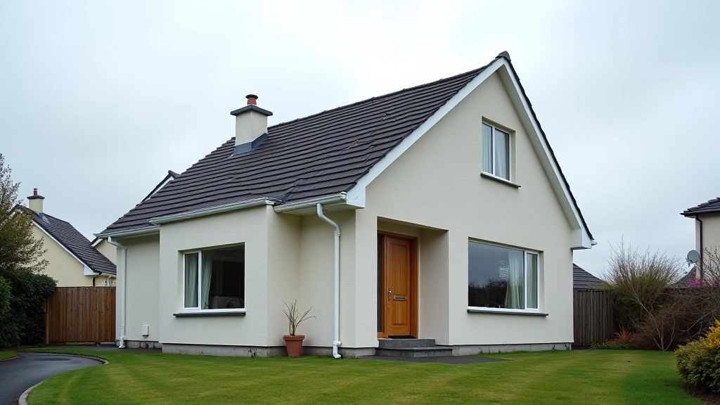 Irish residential home with attic visible